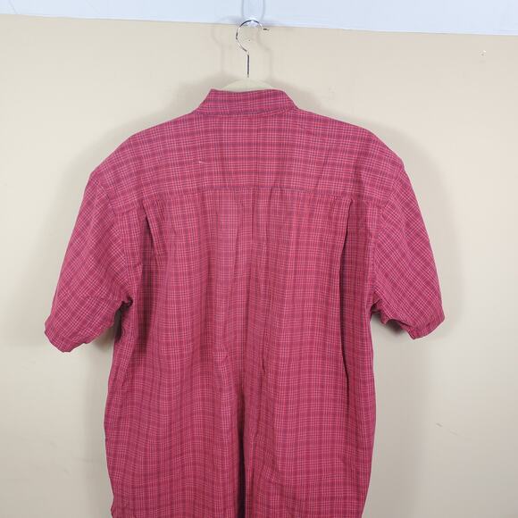 Wrangler Grid Print Wrinkle Free Button Up Size L - Picture 8 of 11